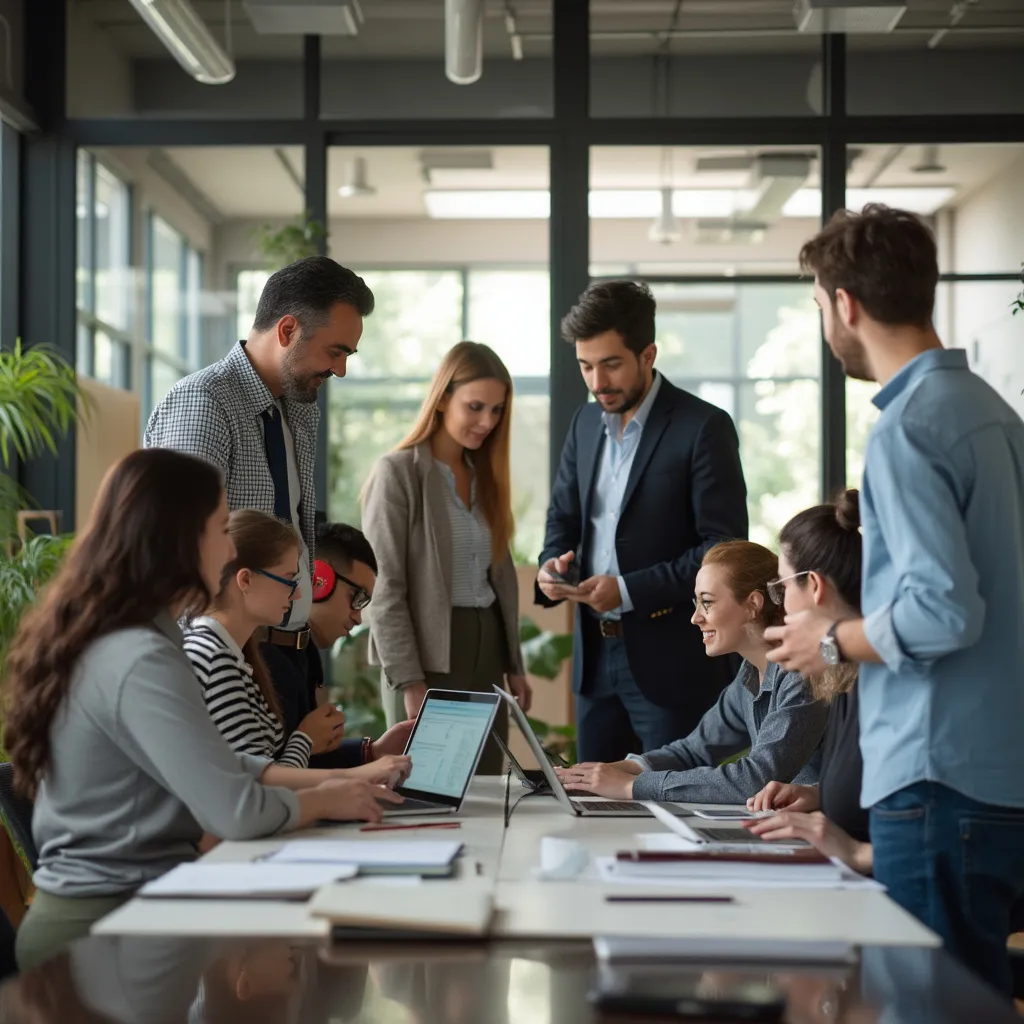 Equipo de profesionales financieros